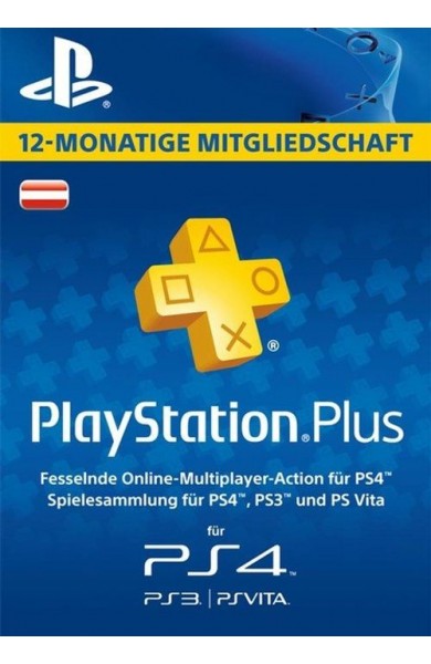 PlayStation Plus (PS+) - 12 Month Subscription (Austria)